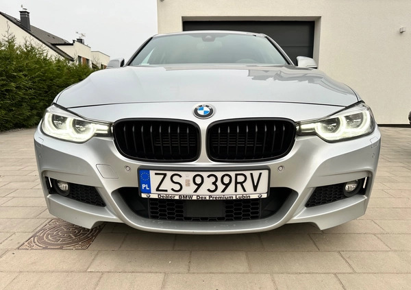 BMW Seria 3 cena 74000 przebieg: 167000, rok produkcji 2017 z Szczecin małe 781